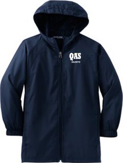 Sport-Tek Youth Hooded Raglan Jacket, True Navy